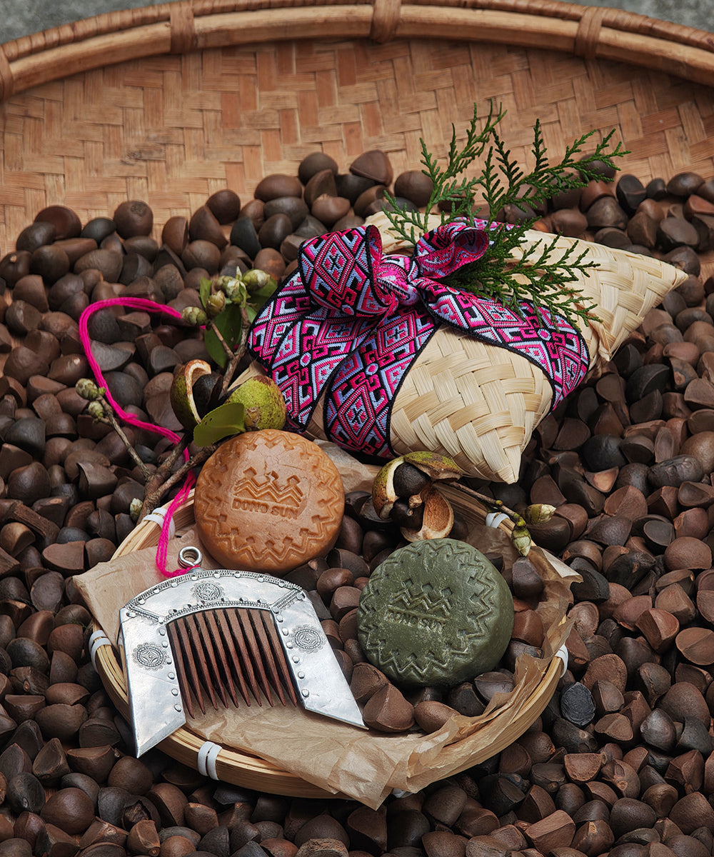 DONG SUN Shampoo Bar Set – Tea Sediment & Cypress Leaf | Complete Scalp Care